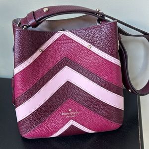 Kate Spade Chevron Bucket Bag
